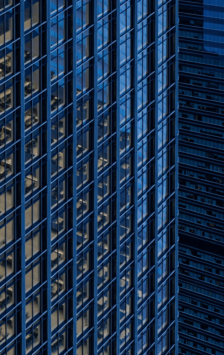 Corporate architectural detail representing structural integrity